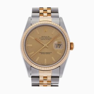 ROLEX Datejust 16233 Men's YG/SS Watch Automatic Gold Dial