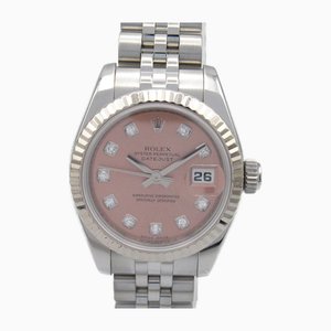Datejust Diamond Z Number Armbanduhr aus Edelstahl von Rolex