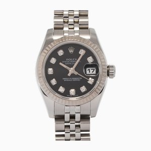 Datejust Diamond Watch with Black Dial from Rolex