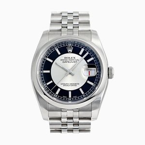 ROLEX Datejust 36 116200 Black Silver Dial Watch Men's