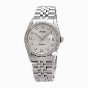 Datejust 10P Diamond & Stainless Steel Men's Watch from Rolex