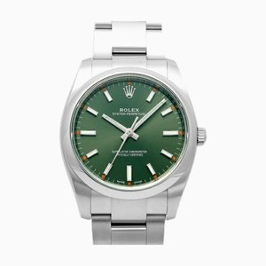 Montre ROLEX Oyster Perpetual 114200 Cadran Vert Olive Homme