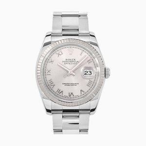 ROLEX Datejust 116234 SS×WG Random Men's Automatic Watch Roman Index Silver Dial