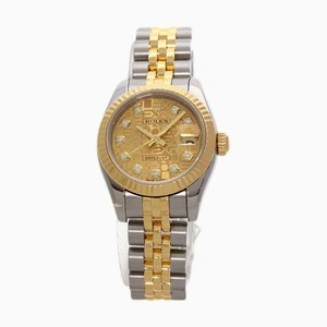 Orologio ROLEX 179173G Datejust 10P con diamanti in acciaio inossidabile SSxK18YG K18YG da donna