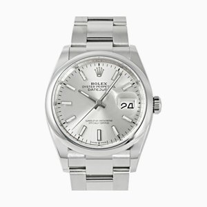 ROLEX Montre Datejust 36 126200 Silver Bar Dial Homme