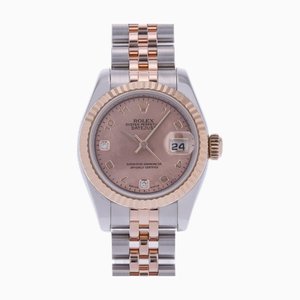 ROLEX Datejust 179171N2BR Montre Femme PG/SS Automatique Cadran Or Rose