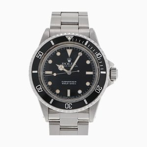 ROLEX Submariner 5513 men's SS watch automatic winding black dial
