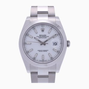 Uhr mit automatischem weißem Zifferblatt von Rolex