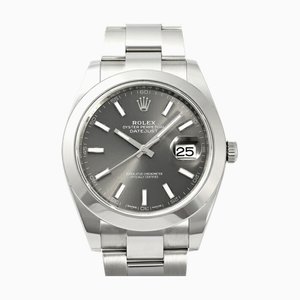 ROLEX Datejust 41 126300 Slate/Bar Dial Watch Men's