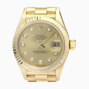 ROLEX Datejust 79178G K Serial Diamond Reloj para mujer de oro amarillo BF566037