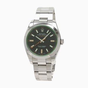 ROLEX 116400GV Milgauss Uhr mit schwarzem Zifferblatt Edelstahl/SS Herren