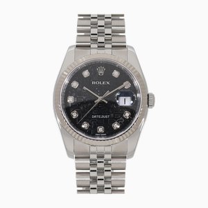 Reloj aleatorio para hombre de diamantes negros de Rolex
