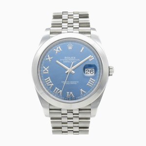 ROLEX Datejust nombre aléatoire montre-bracelet montre-bracelet montre 126300 mécanique automatique bleu jubilé en acier inoxydable 126300