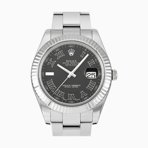 ROLEX Datejust II 116334 Gray Roman Dial Watch Men's