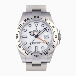 Explorer II Uhr mit weißem Zifferblatt von Rolex