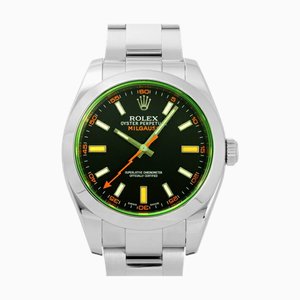 ROLEX Milgauss 116400GV quadrante nero orologio da uomo