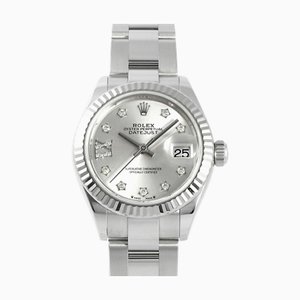ROLEX Datejust 28 279174G Silver [IX Diamond] Dial Watch Ladies