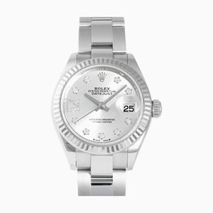 Orologio ROLEX Datejust 28 Lady 279174G argento [IX diamante] quadrante orologio da donna