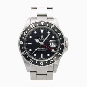 ROLEX GMT master II 16710 black/dot dial watch men's