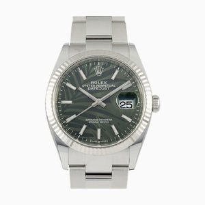 Reloj ROLEX Datejust 36 126234 verde oliva / esfera de bar para hombre