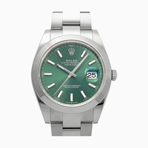 ROLEX Datejust 41 126300 Orologio da uomo con quadrante verde menta