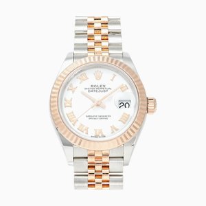 ROLEX Datejust 28 279171 White Roman Dial Watch Ladies