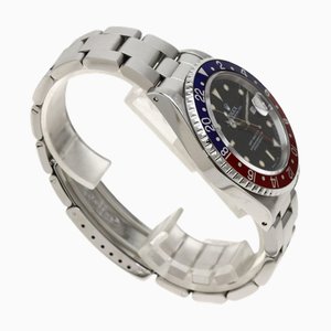 ROLEX 16700 GMT Master Blue Red Bezel Reloj de tritio de acero inoxidable / SS para hombre