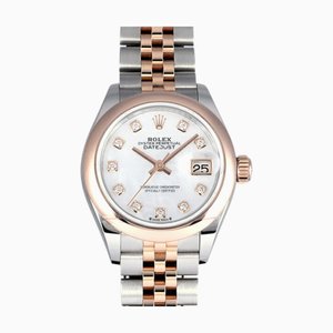 ROLEX Datejust 279161NG white shell dial watch ladies
