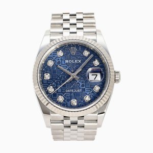 ROLEX Datejust 36 Computer 126234G quadrante blu orologio da uomo