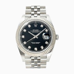 ROLEX Datejust 41 126334G Bright Black Dial Watch Men's