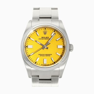 ROLEX Oyster Perpetual 36 126000 Yellow Dial Watch Men's