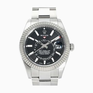 ROLEX Sky-Dweller 326934 Armbanduhr mit schwarzem Zifferblatt für Herren