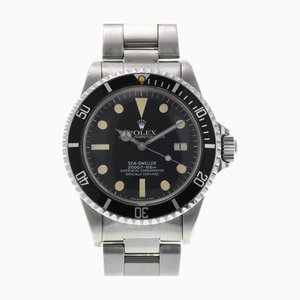 ROLEX Sea Dweller Great White 1665 Men's SS Watch Automatic Winding Black Dial