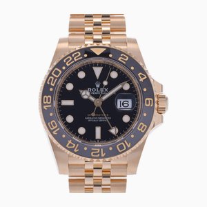 Uhr mit schwarzem Automatik-Zifferblatt von Rolex