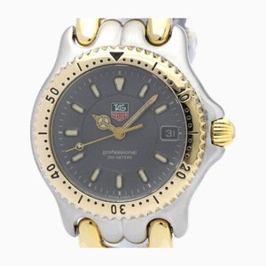 Polished Gold Plated Steel Watch from Tag Heuer