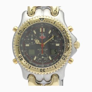 Sel Chronograph Gold Plated and Steel Watch from Tag Heuer