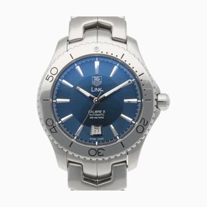 TAG HEUER Link Calibre 5 Watch Edelstahl WJ201C.BA0591 Automatik Herren Überholt Garantie