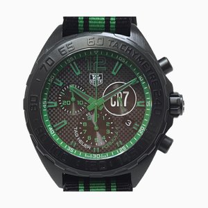 TAG HEUER Herrenuhr Formel 1 Cristiano Ronaldo Limited Modell CAZ1113.FC8189 Schwarzes Zifferblatt Quarz