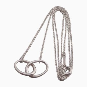 Collar de doble bucle de plata de Tiffany & Co.