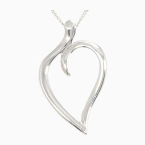Silver Open Leaf Necklace from Tiffany & Co.