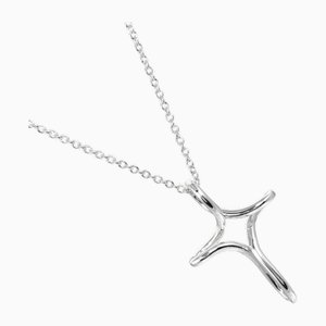 Open Cross Necklace in Silver from Tiffany & Co.