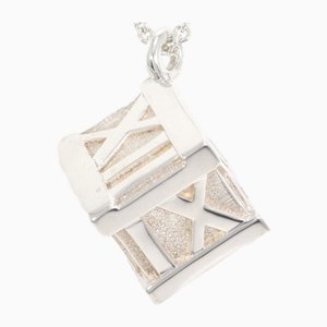 Silberne Atlas Cube Halskette von Tiffany & Co.