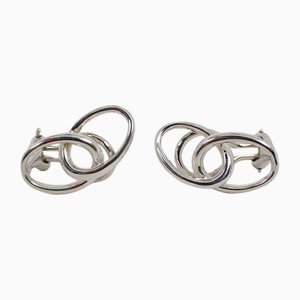 Doppelte Loop Ohrringe von Tiffany, 2 . Set