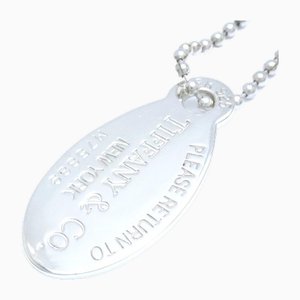Return to Oval Tag Necklace in Silver from Tiffany & Co.