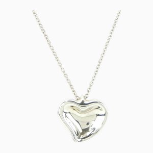 Full Heart Silver Elsa Peretti Necklace from Tiffany & Co.