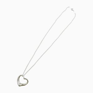 Collar de plata con corazón abierto de Tiffany & Co.
