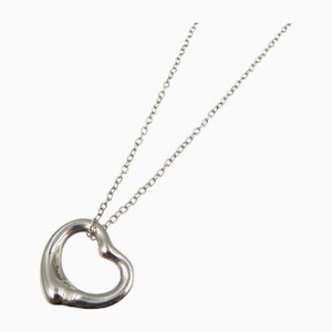 Offene Herz Halskette in Silber von Tiffany & Co.