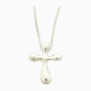 Kreuz Kruzifix Halskette aus Silber von Tiffany & Co.