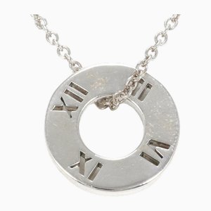 Atlas Pierced Circle Silver Necklace from Tiffany & Co.