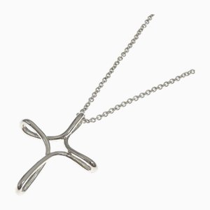 Collana con croce aperta in argento di Tiffany & Co.